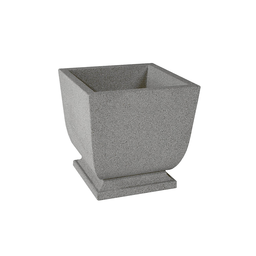 WS450 Square Concrete Planter — Weatherstone — W31 Fog — digitally rendered color preview