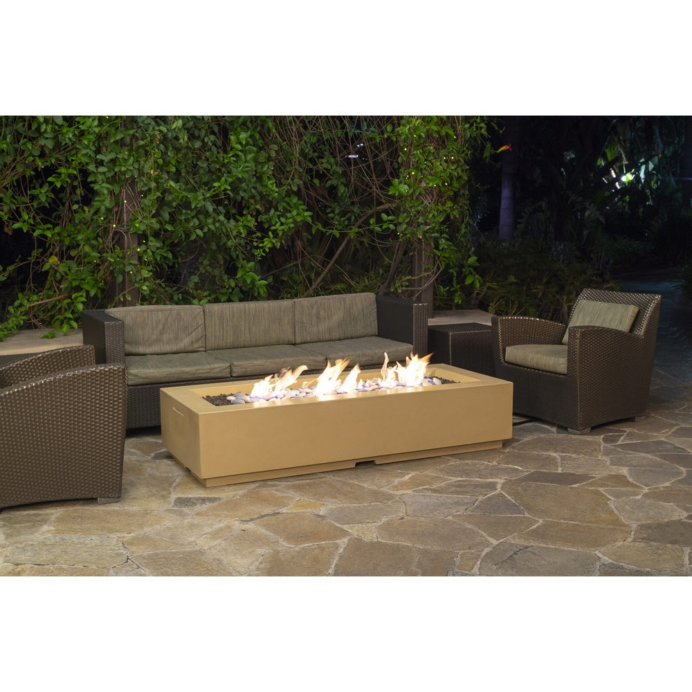 American Fyre Designs Louvre Long Rectangle Fire Pit official manufacturer image