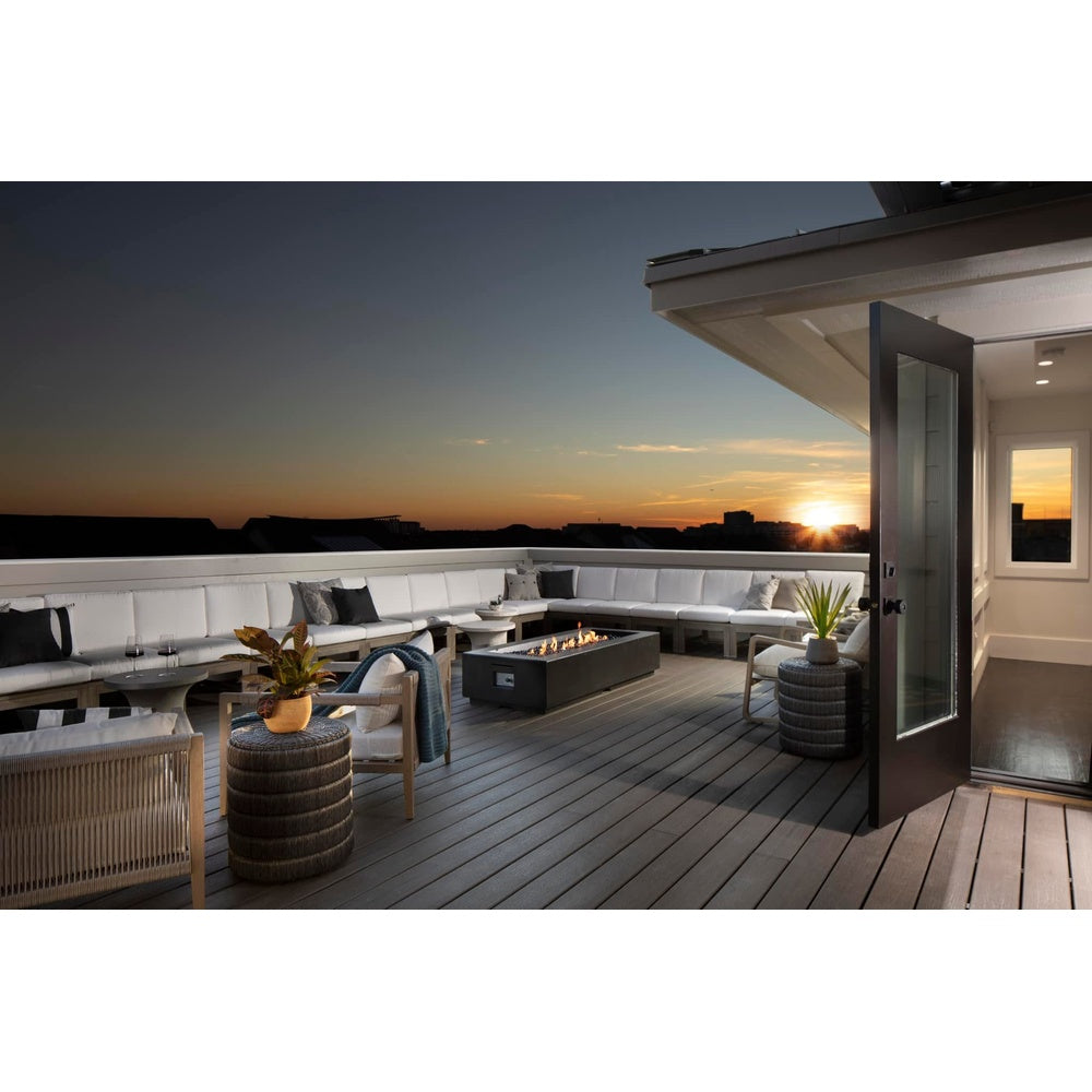American Fyre Designs Louvre Rectangle Fire Pit official manufacturer image