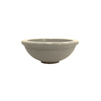 TF4143 Dish Round Concrete Planter — Acid Wash — A20 White — digitally rendered color preview