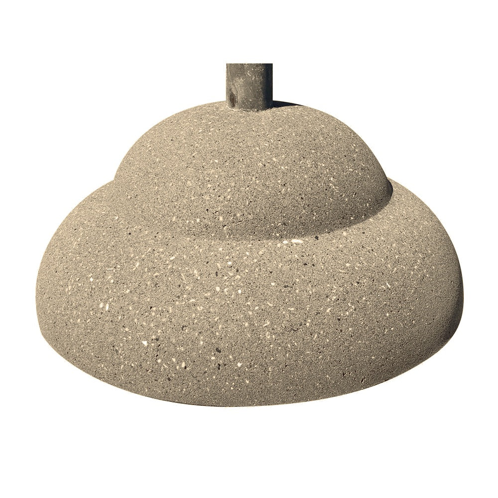 TF3300 Concrete Umbrella Stand — Exposed — E20 White — digitally rendered color preview