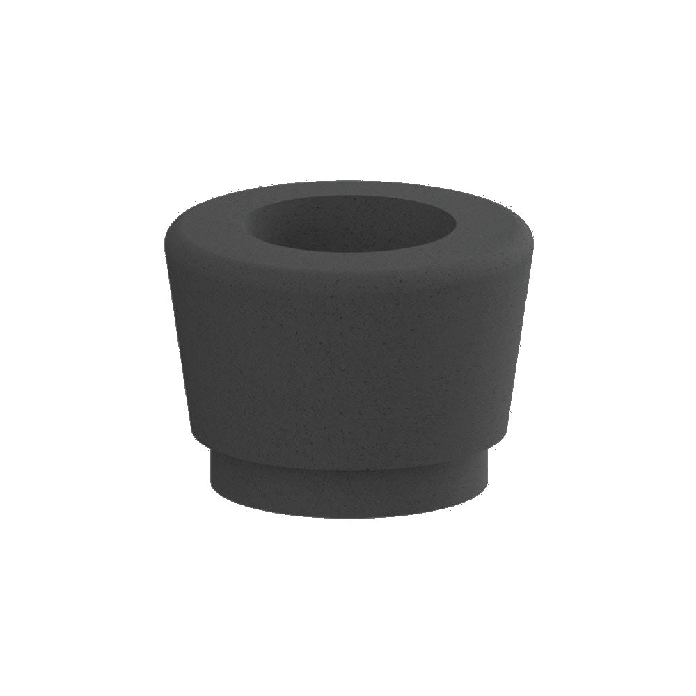 WS9086 Our Town Single Round Planter — Acid Wash — A38 Night — digitally rendered color preview