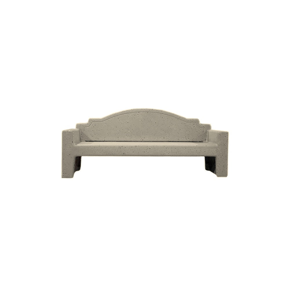 TF5065 Westlake Bench — Weatherstone — W20 White — digitally rendered color preview