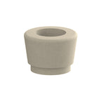 WS9086 Our Town Single Round Planter — Weatherstone — W20 White — digitally rendered color preview