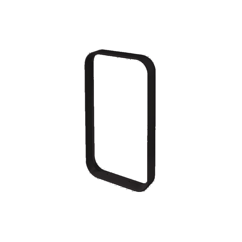 DF6575 Collaboration Loop Bike Rack — Metal Powder Coat — 8 Black — digitally rendered color preview
