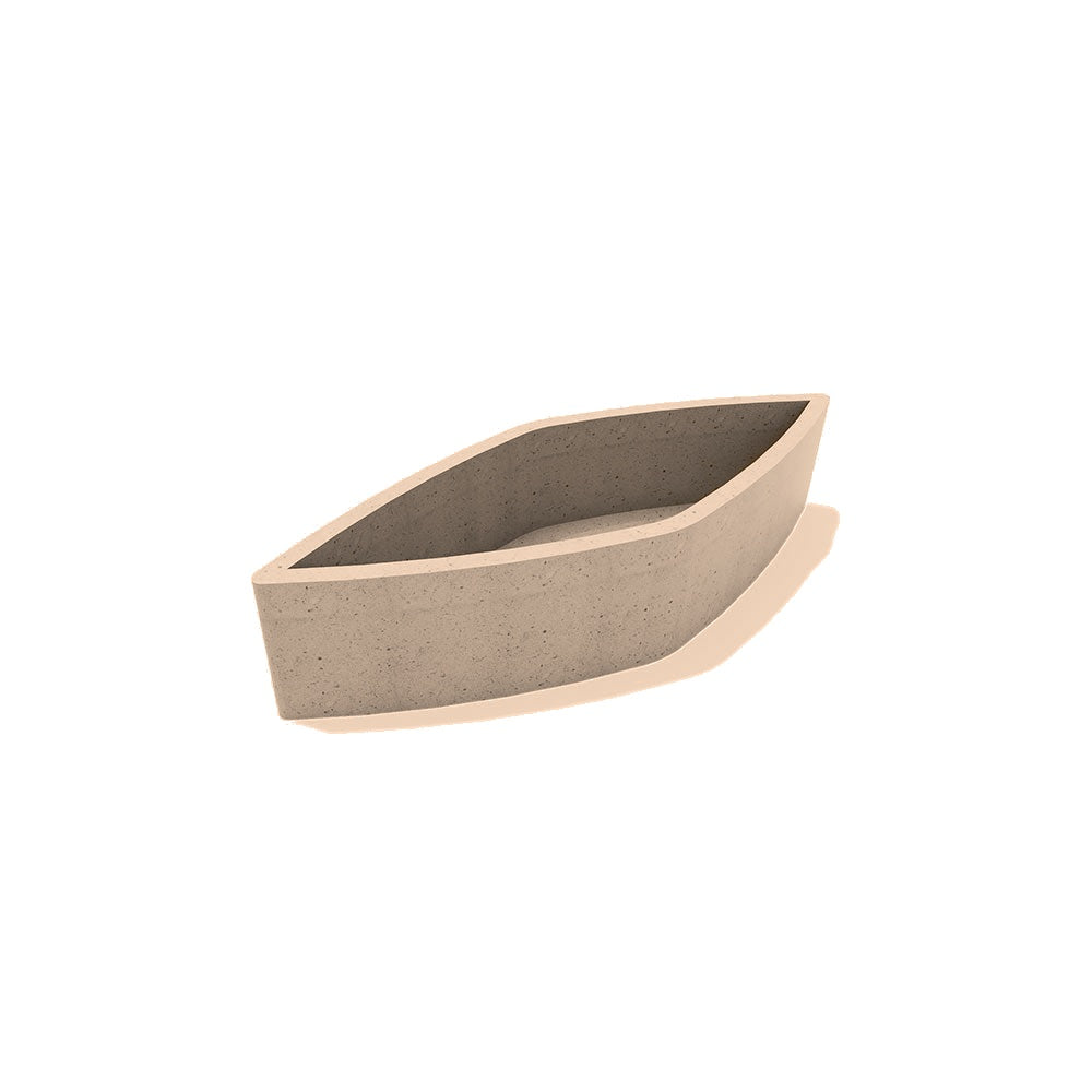 ZB.DP.02 Large Drip Planter — Acid Wash — A21 Buff — digitally rendered color preview