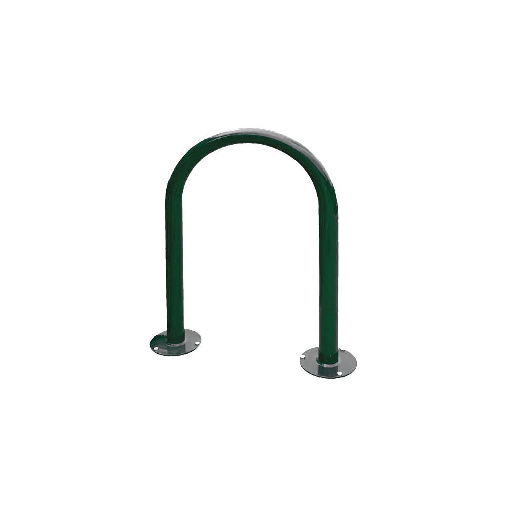MF9006 Surface Mount U Style Bike Rack — Metal Powder Coat — 72 Aluminum — digitally rendered color preview