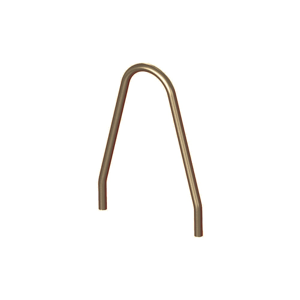 MF9021 Inground Mount Bola Metal Bike Rack — Metal Powder Coat — 7 Sand — digitally rendered color preview