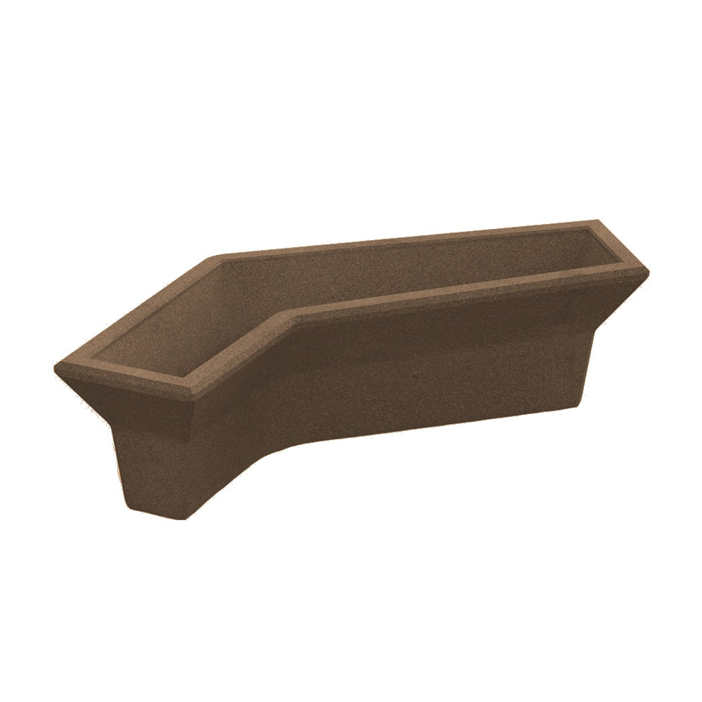 ZB.CO.02 Concrete Planter — Weatherstone — W22 Sand — digitally rendered color preview
