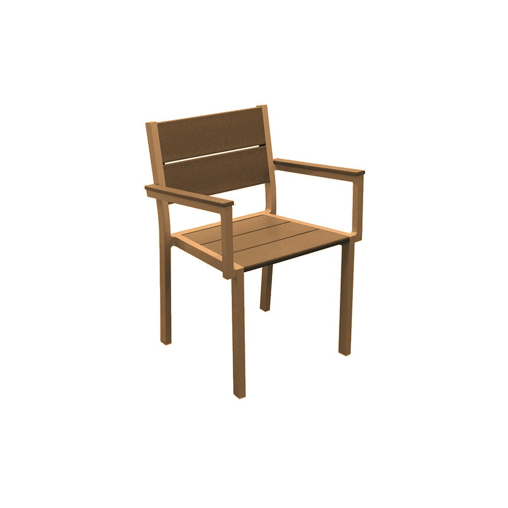 2309 Lorna Dining Chair — Woodgrains — B25 Midwest Black Locust — digitally rendered color preview
