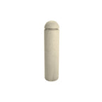TF6023 Concrete Bollard with Reveal Line — Acid Wash — A20 White — digitally rendered color preview