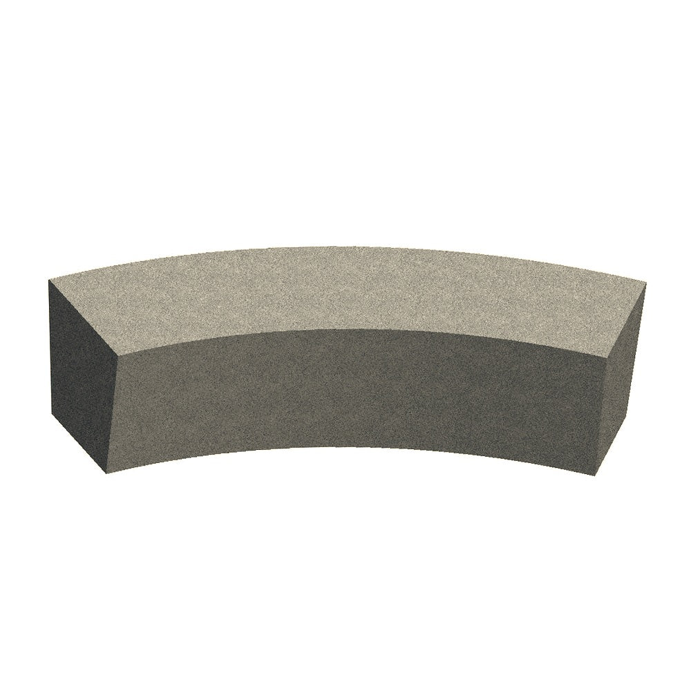 ZB.CI.5000 Medium Concrete Circular Bench — Acid Wash — A20 White — digitally rendered color preview