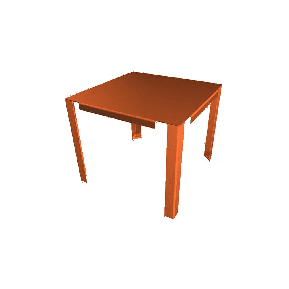 WS213 Steel Dining Table — Metal Powder Coat — S3 Orange — digitally rendered color preview