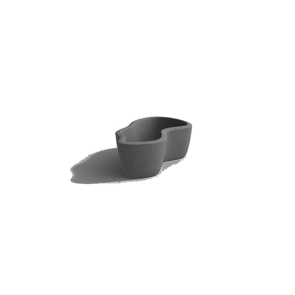 ZB.FI.06 Large Fiord Planter — Weatherstone — W26 Charcoal — digitally rendered color preview