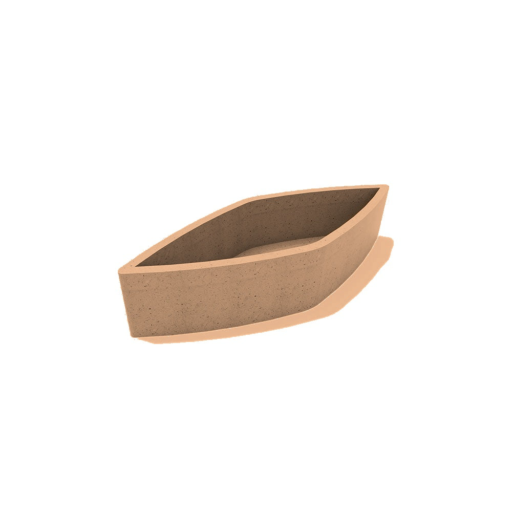 ZB.DP.01 Small Drip Planter — Acid Wash — A22 Sand — digitally rendered color preview