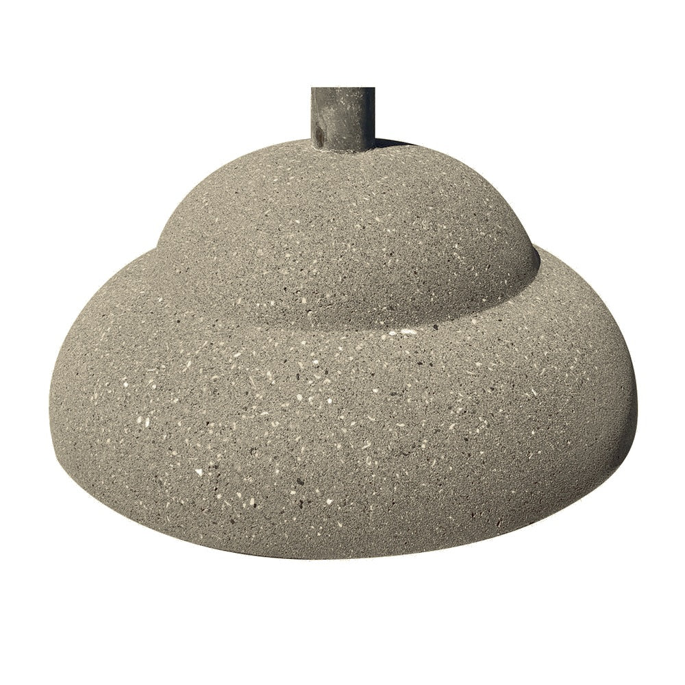 TF3300 Concrete Umbrella Stand — Weatherstone — W23 Gray — digitally rendered color preview