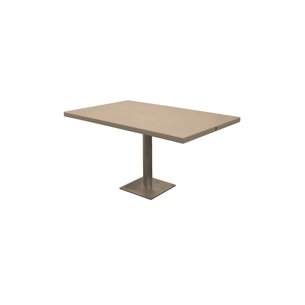 Spectrum Dining Table Series — Premium Ground & Polished — G23 Gray — digitally rendered color preview