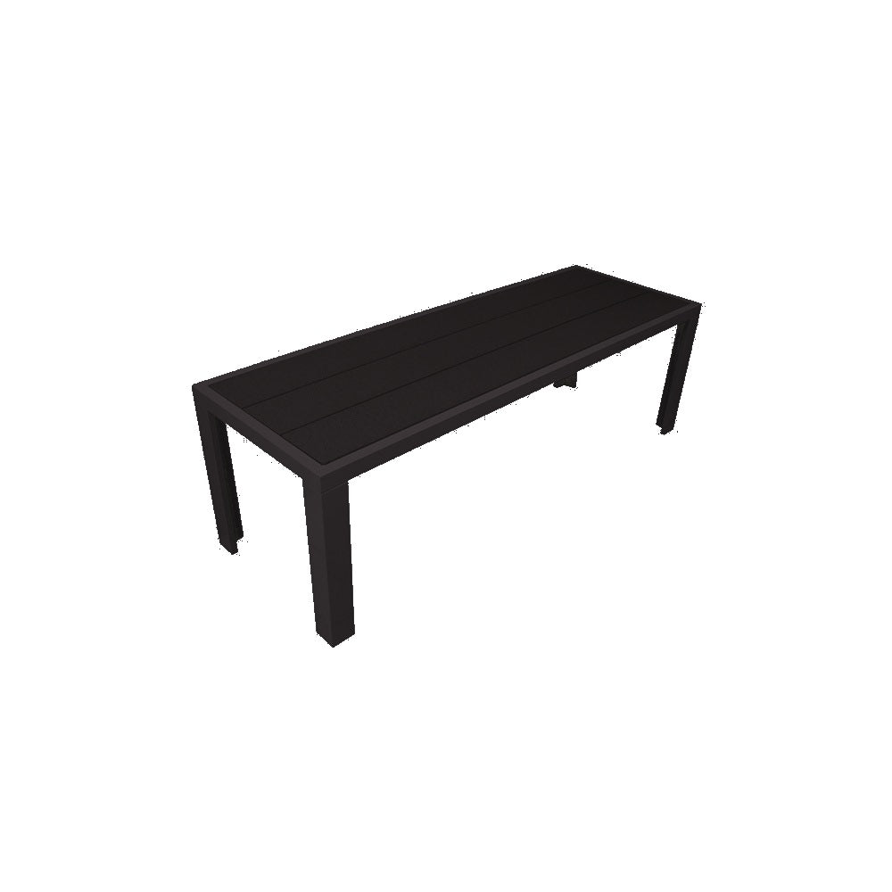 2228 Lorna Dining Bench — Metal Powder Coat — 8 Black — digitally rendered color preview