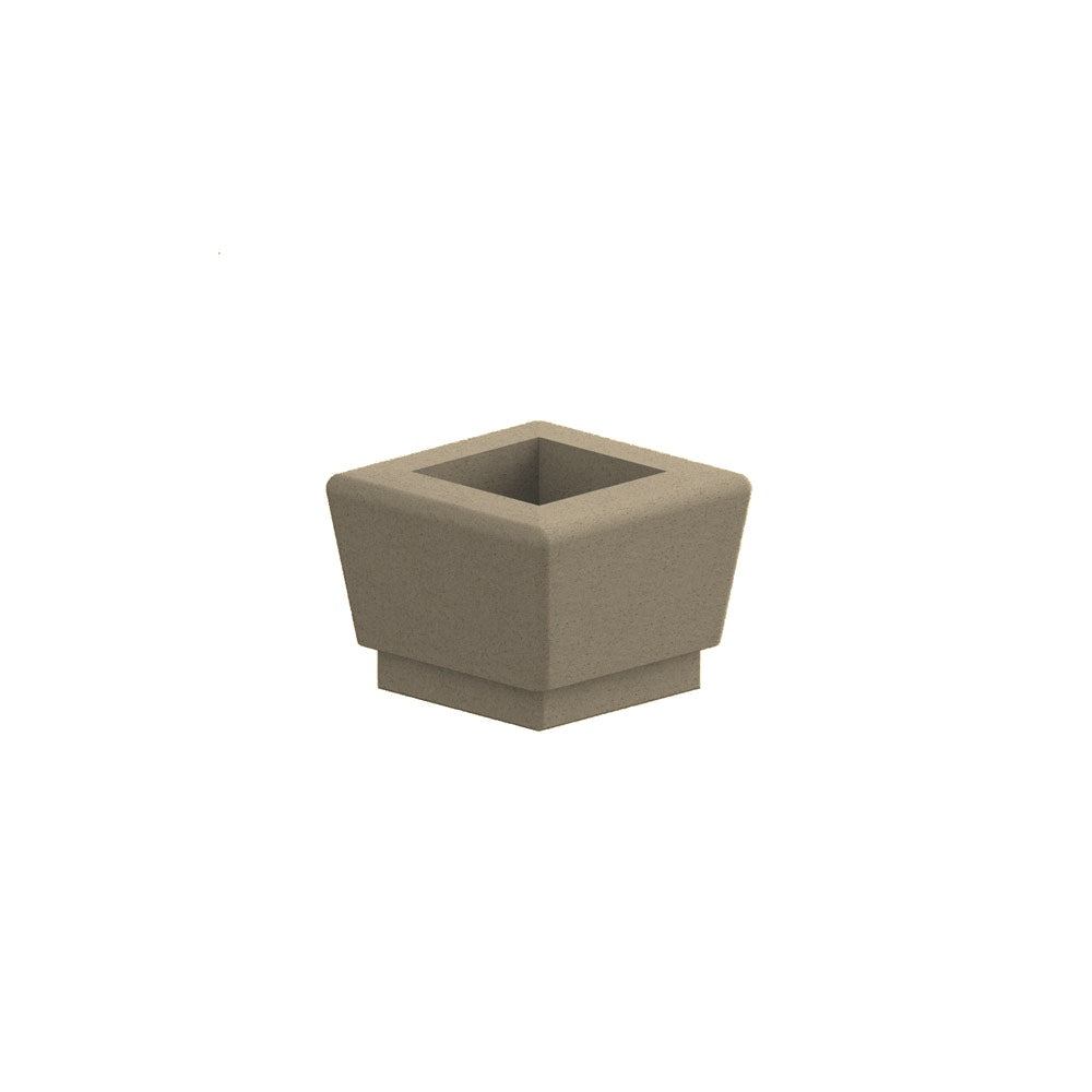WS9126 Our Town Single Square Planter — Acid Wash — A23 Gray — digitally rendered color preview