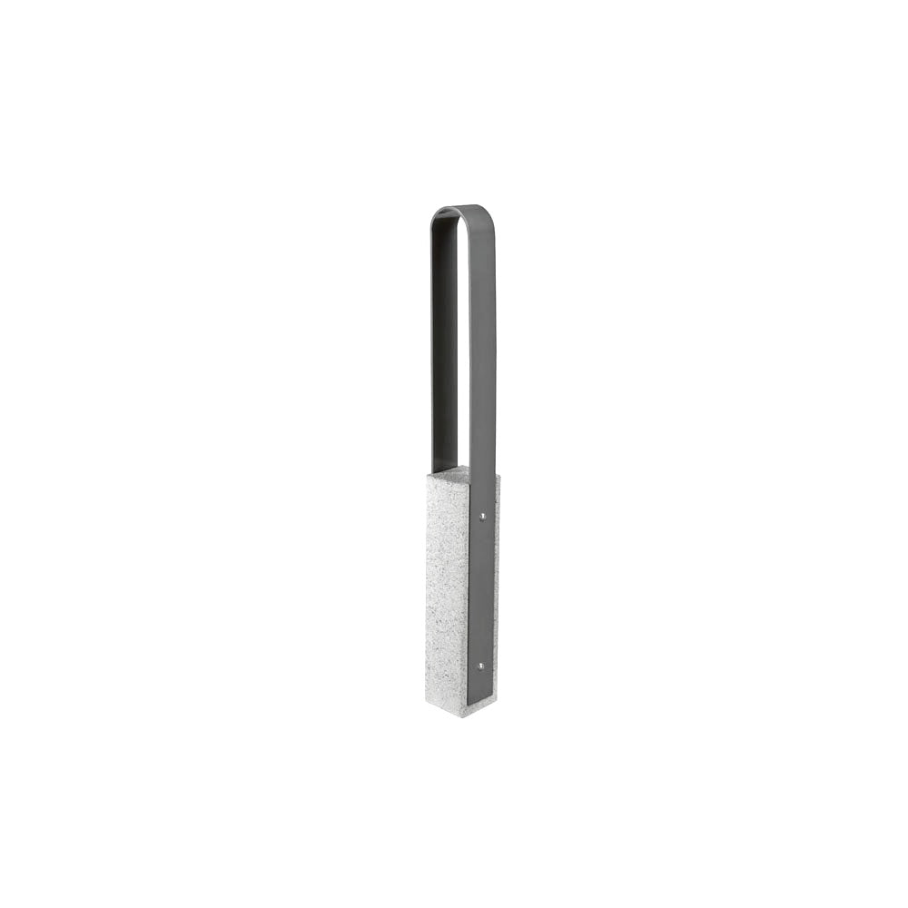 DF6515 Collaboration Vault Bike Bollard - Medium/Rounded — Acid Wash — A31 Fog — digitally rendered color preview