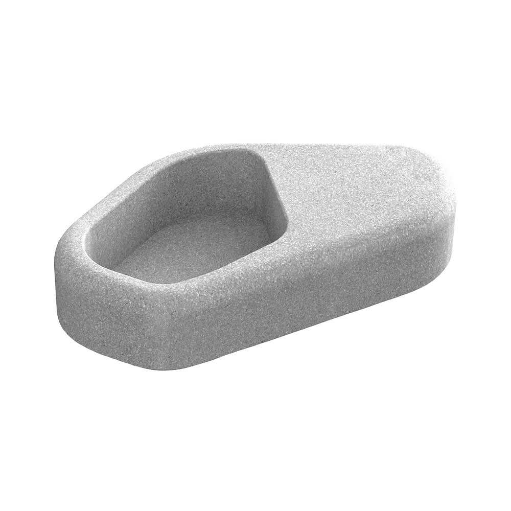 ZB.NU.03 Concrete Planter — Premium Ground & Polished — G30 Star — digitally rendered color preview