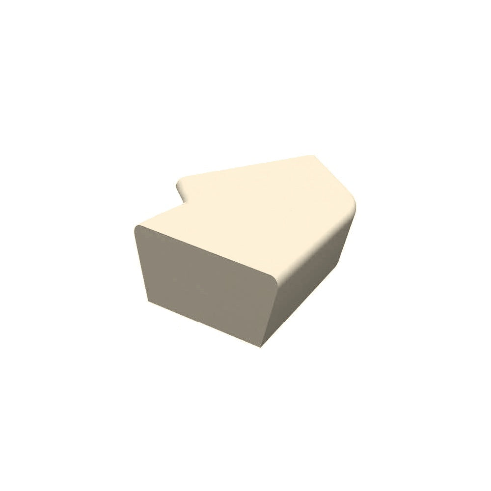 ZB.CE.18 Bent Concrete Bench — Weatherstone — W20 White — digitally rendered color preview