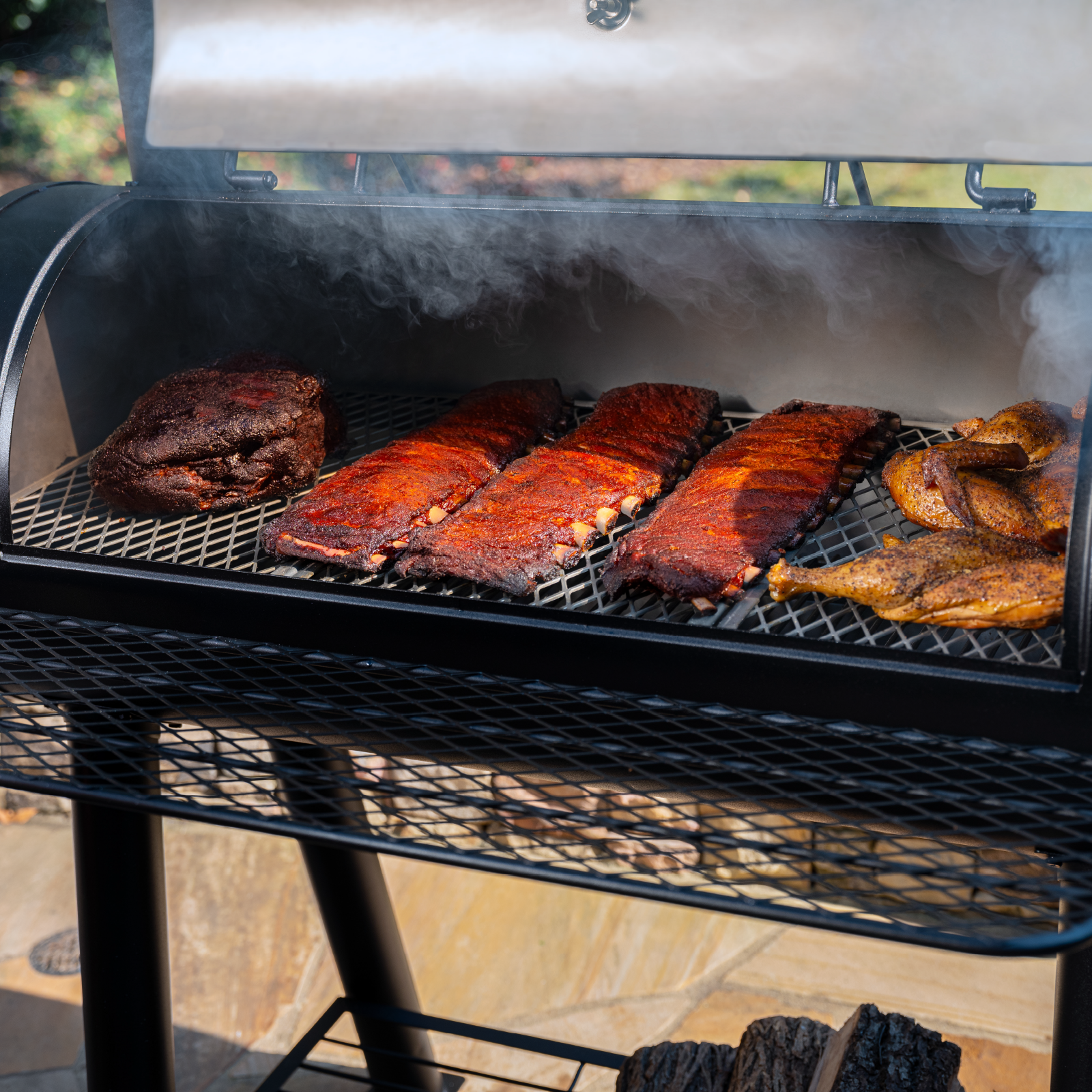 Char-Griller Competition Pro Offset Smoker Charcoal Grill 8125