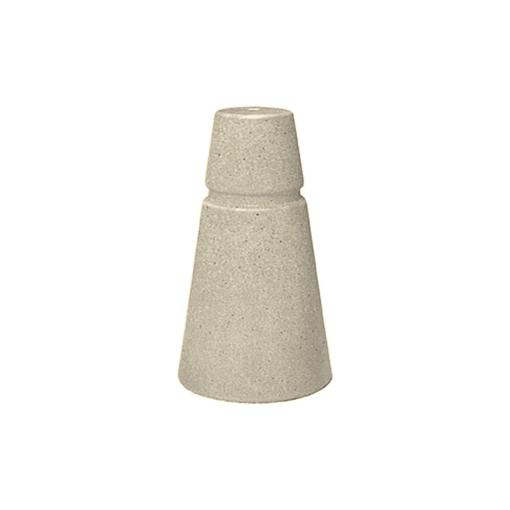 TF6080 Concrete Cone Bollard — Acid Wash — A20 White — digitally rendered color preview