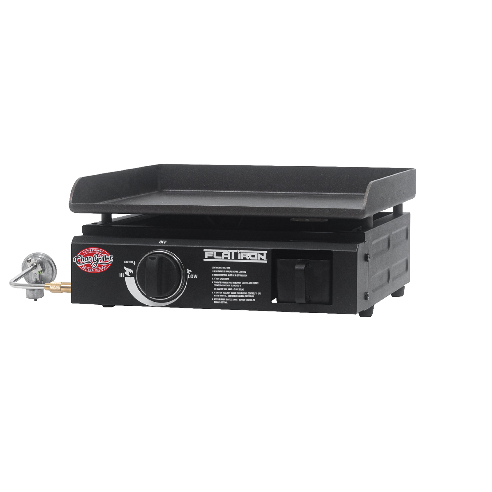 Char-Griller Flat Iron Portable 17-Inch Gas Griddle 8217