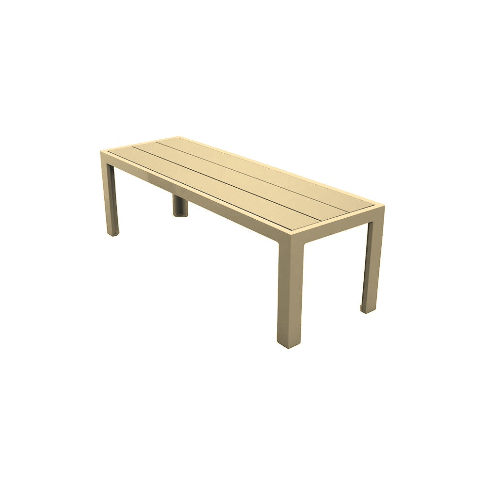 2229 Urban Dining Bench — Metal Powder Coat — 7 Sand — digitally rendered color preview