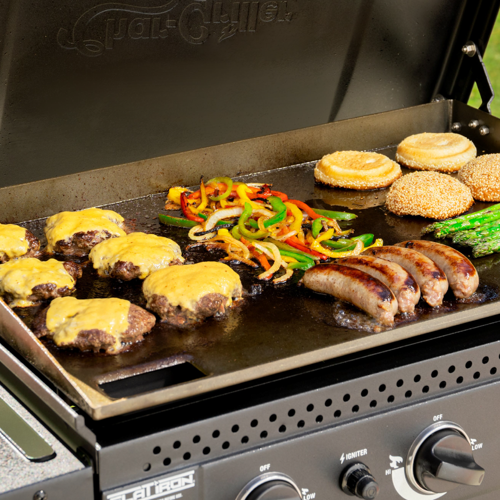 Char-Griller Flat Iron 3-Burner Gas Griddle Black