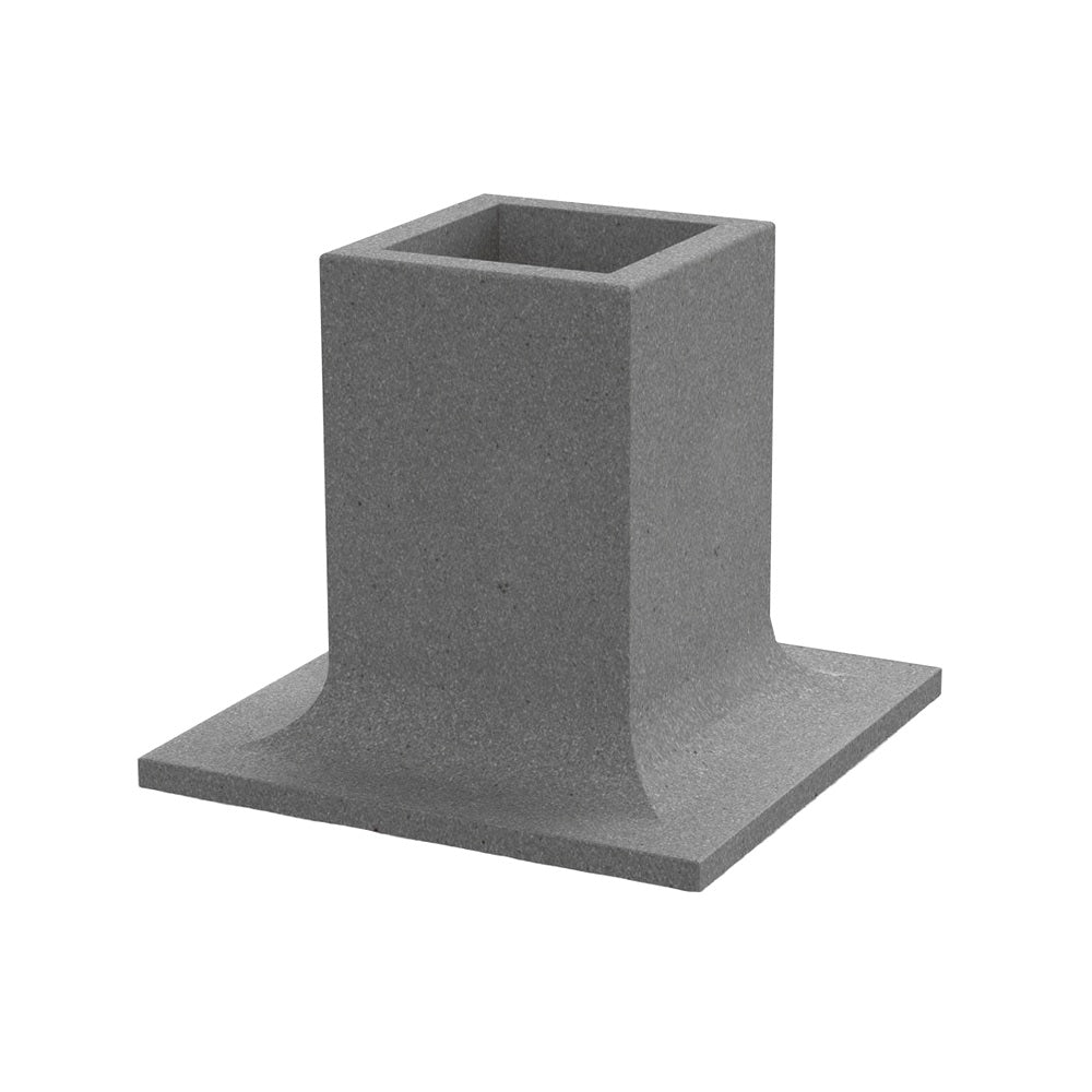 ZB.PU.01 Pop Up Concrete Planter — Weatherstone — W31 Fog — digitally rendered color preview