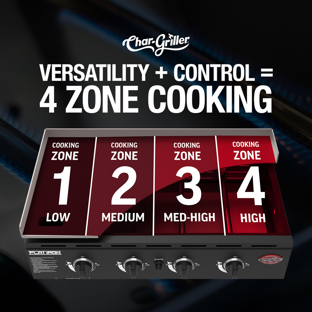 Char-Griller 4-Burner Premium Gas Griddle 8536