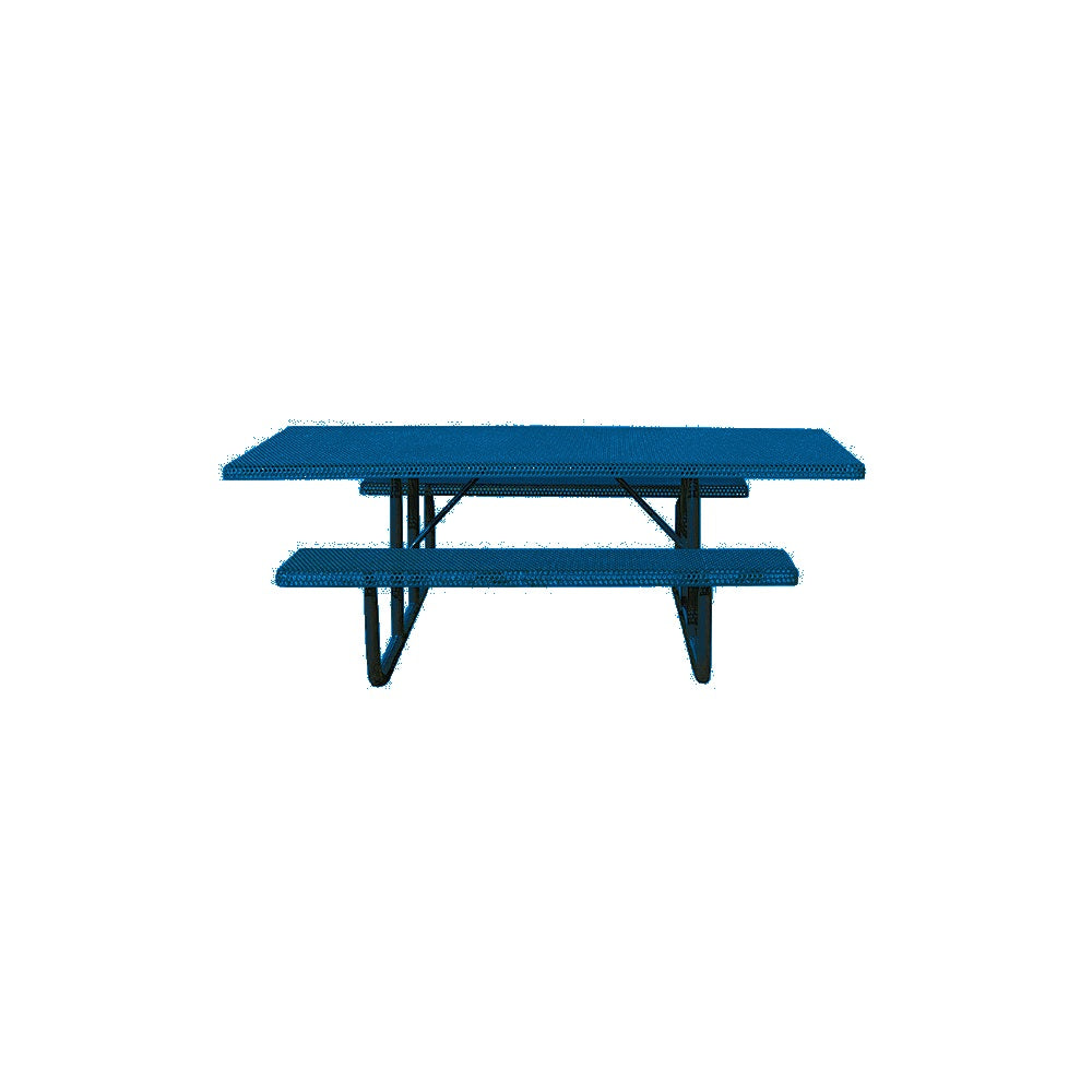 MF1059 8' Portable ADA Compliant Park Picnic Table — Metal Powder Coat — 0 Blue — digitally rendered color preview
