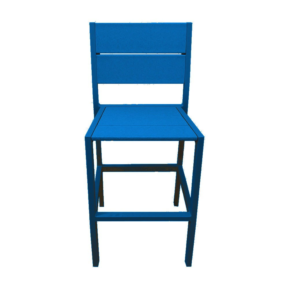 2316 Lorna HT Dining Chair — Metal Powder Coat — S7 Sky Blue — digitally rendered color preview