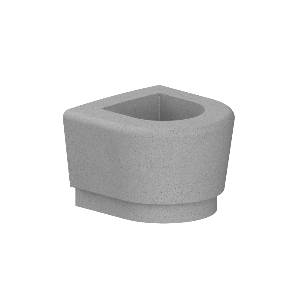 WS9073 Our Town Curve Planter end — Acid Wash — A31 Fog — digitally rendered color preview