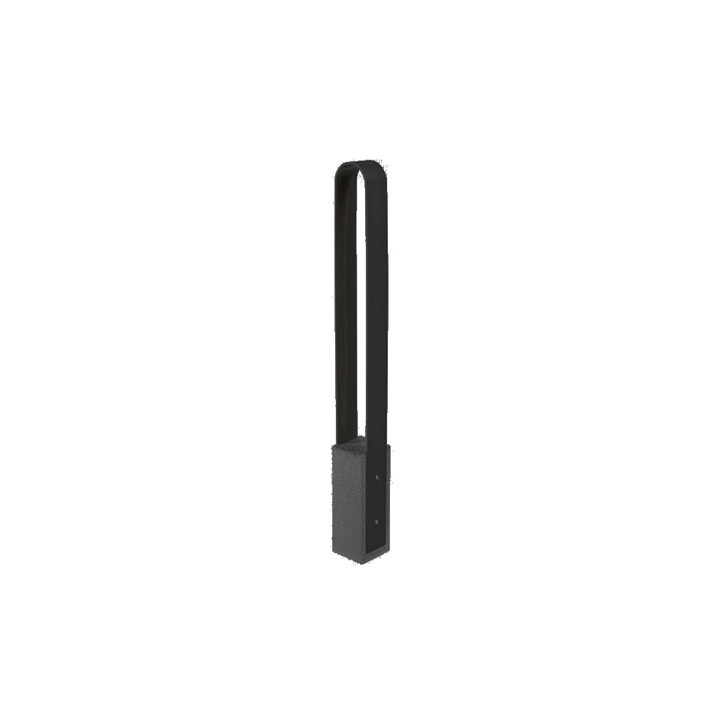 DF6510 Collaboration Vault Bike Bollard - Short/Rounded — Acid Wash — A38 Night — digitally rendered color preview