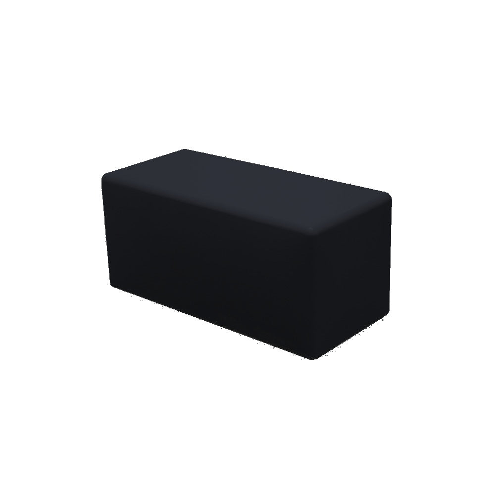 2402 Plastic Bench — Plastic — 8 Black — digitally rendered color preview