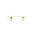 TF5008 Concrete Bench — Weatherstone — W20 White — digitally rendered color preview