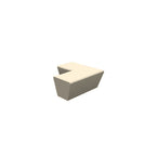 ZB.WL.04 L Concrete Bench — Weatherstone — W20 White — digitally rendered color preview