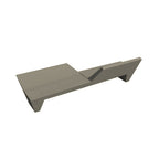 ZB.GA.01 Concrete Bench with Backrest — Acid Wash — A20 White — digitally rendered color preview