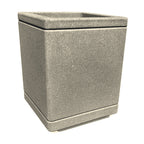 TF4185 Form Square Concrete Planter — Acid Wash — A20 White — digitally rendered color preview