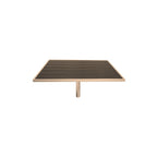 Urban Dining Table Series — Metal Powder Coat — S44 Putty — digitally rendered color preview