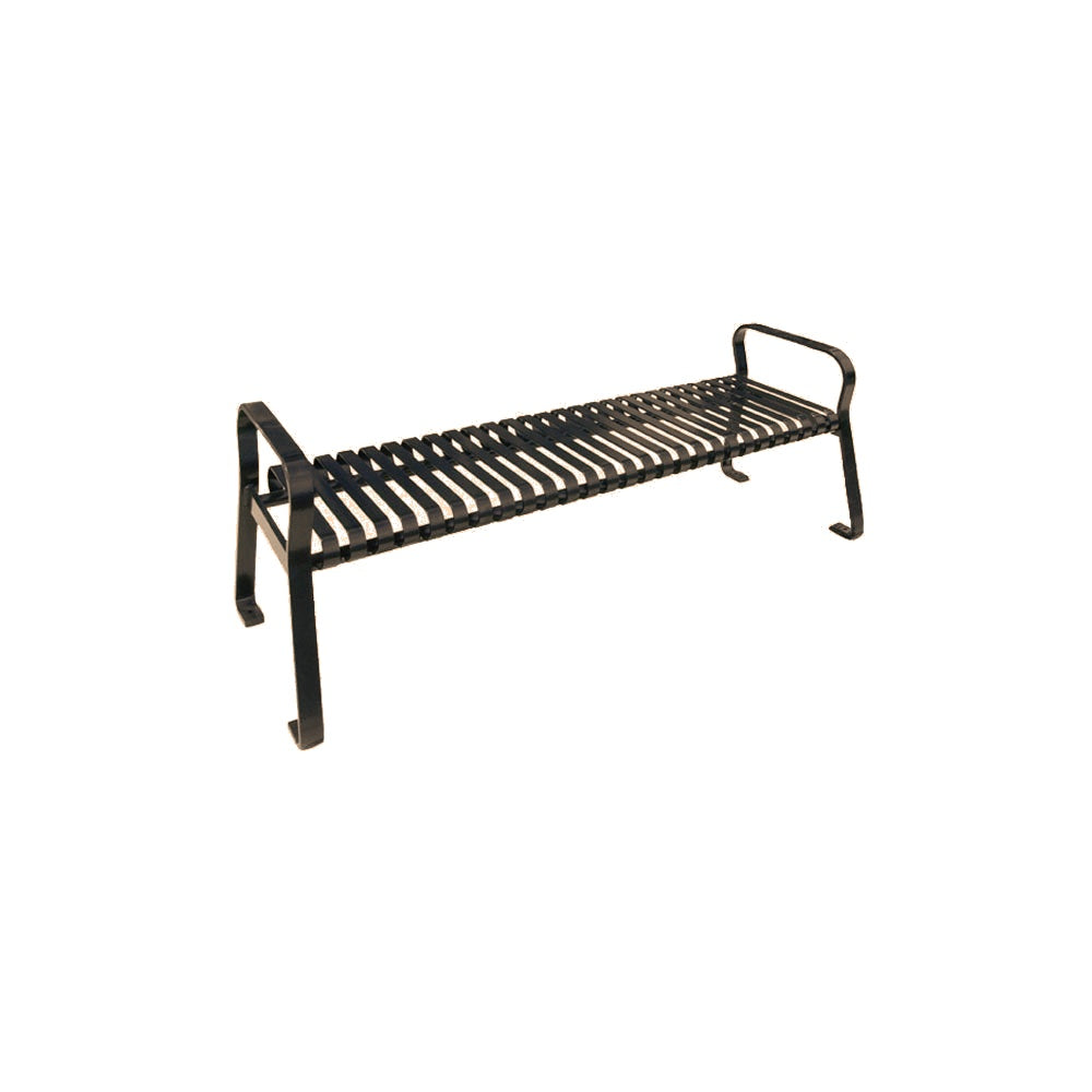 MF2234 Flat Steel Bench — Metal Powder Coat — S44 Putty — digitally rendered color preview