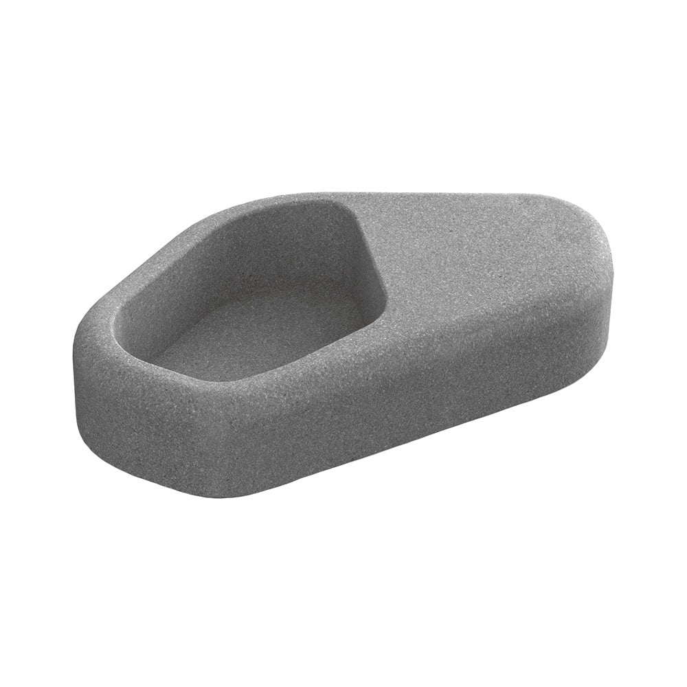 ZB.NU.03 Concrete Planter — Weatherstone — W31 Fog — digitally rendered color preview