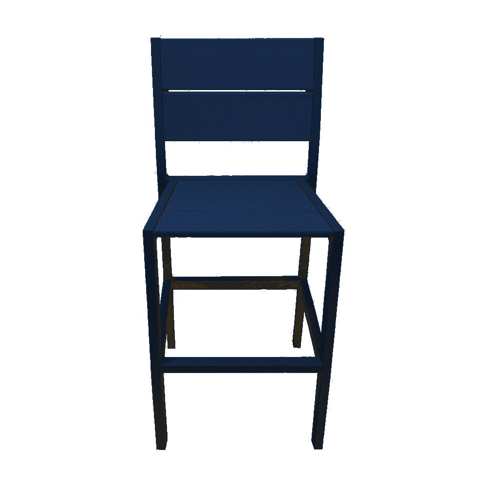 2316 Lorna HT Dining Chair — Metal Powder Coat — S48 Cobalt Blue — digitally rendered color preview