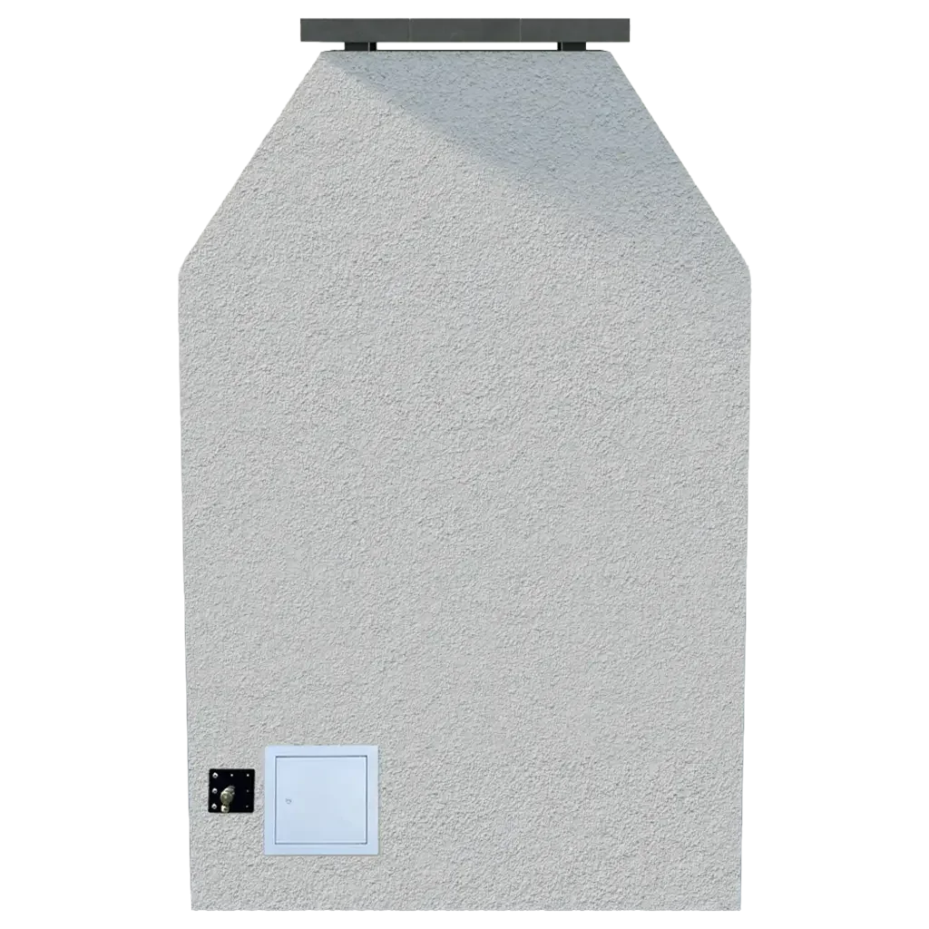 Cal Flame Modern Outdoor Gas Fireplace Extended Mantle FRP905-2