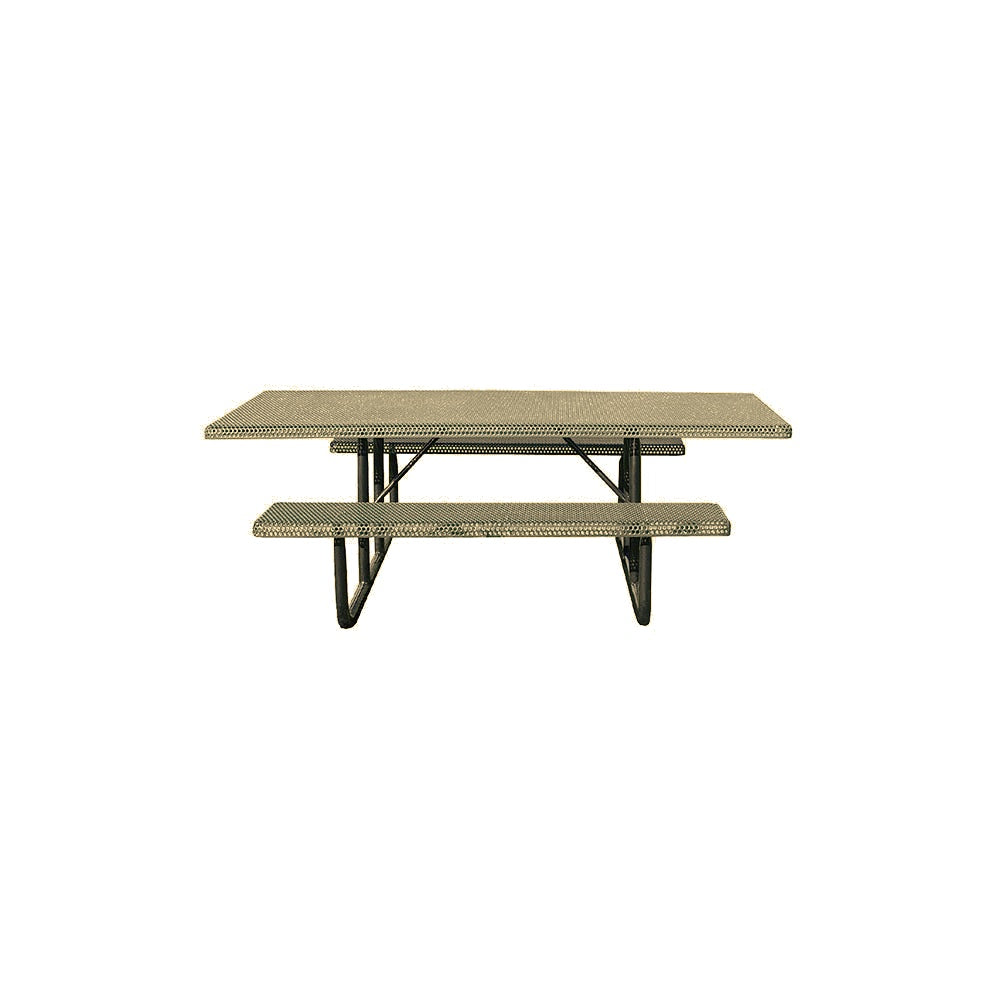 MF1059 8' Portable ADA Compliant Park Picnic Table — Metal Powder Coat — 7 Sand — digitally rendered color preview