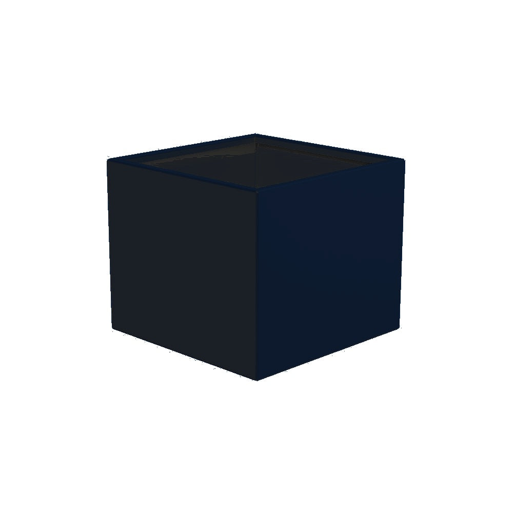 WS506 Aluminum Square Planter — Metal Powder Coat — S48 Cobalt Blue — digitally rendered color preview