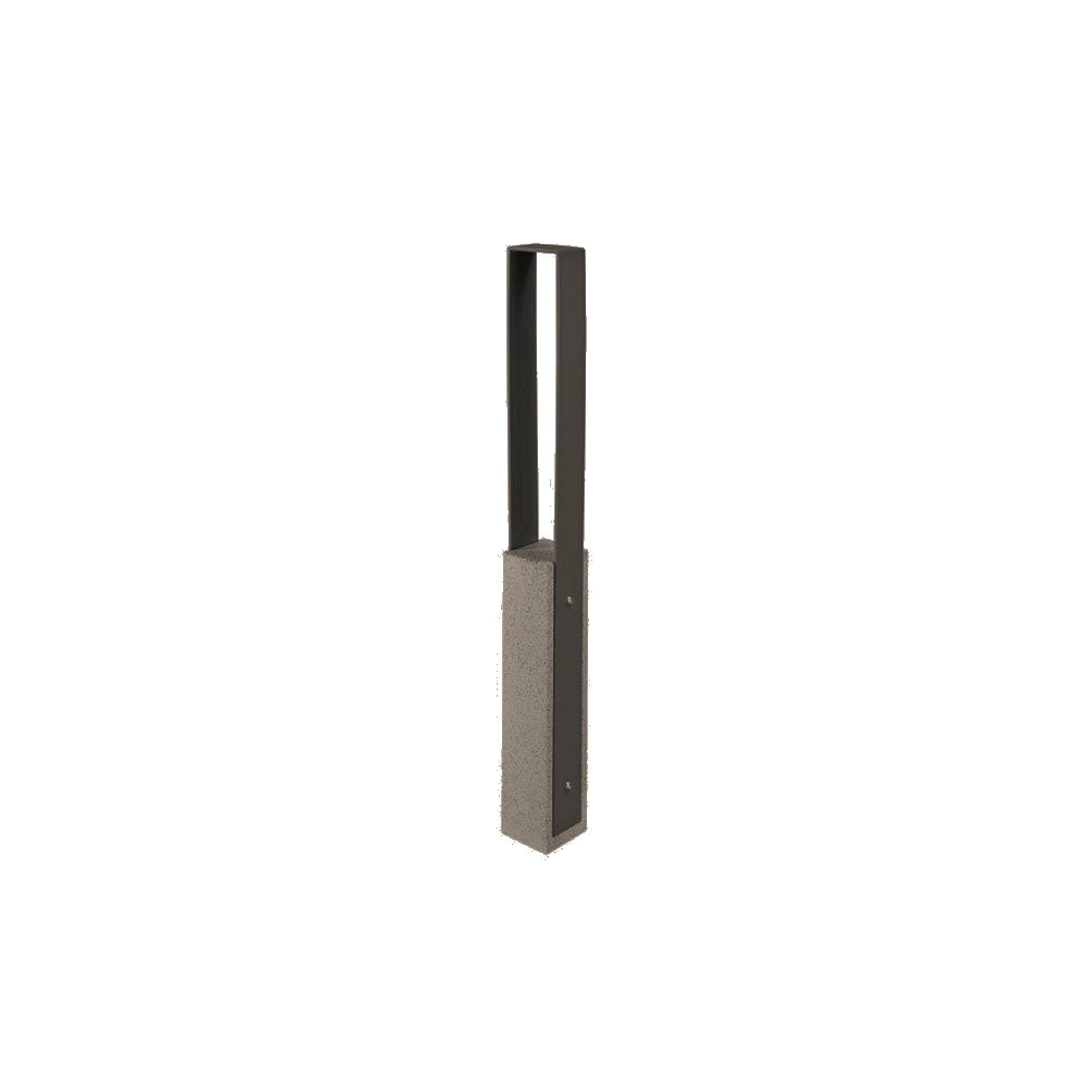 DF6530 Collaboration Vault Bike Bollard - Medium/Square — Metal Powder Coat — 84 Beige — digitally rendered color preview